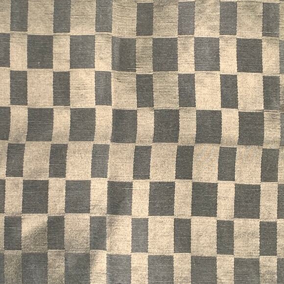 HAIDER ACKERMANN Size 32 Olive Checkered Linen Silk Cropped Casual Pants - Picture 2 of 7